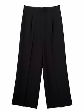 ZARA Black High-Waisted Wide Leg Pants – Size M – Chic Minimal